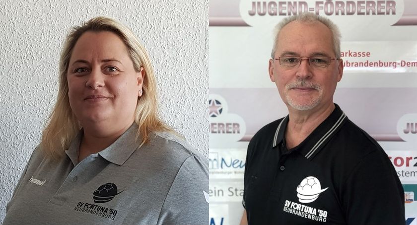 Kristina Osterland und Hans-Joachim Schröder bilden zukünftig das Trainer-Duo bei den Fortuna-Frauen
